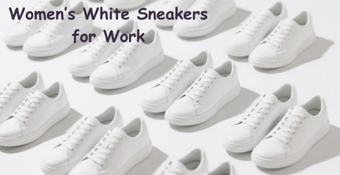 Women's White Sneakers for Work